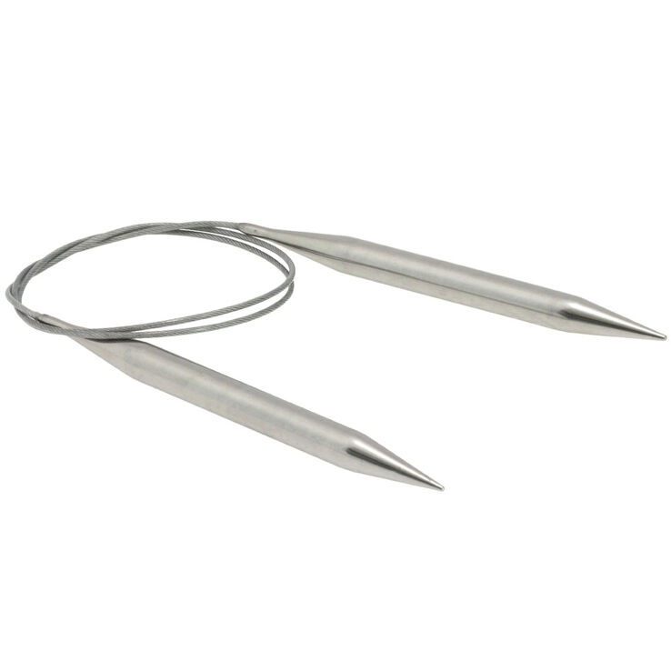 Lana Grossa Aiguille circulaire acier inoxydable N° 10,0/80cm