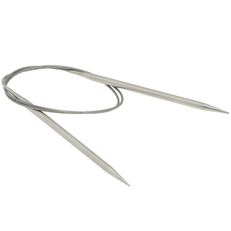 Lana Grossa Aiguille circulaire acier inoxydable N° 5,0/80cm