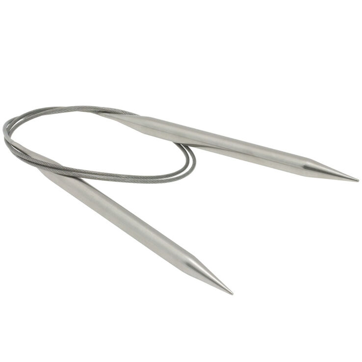 Lana Grossa Aiguille circulaire acier inoxydable N° 8,0/80cm
