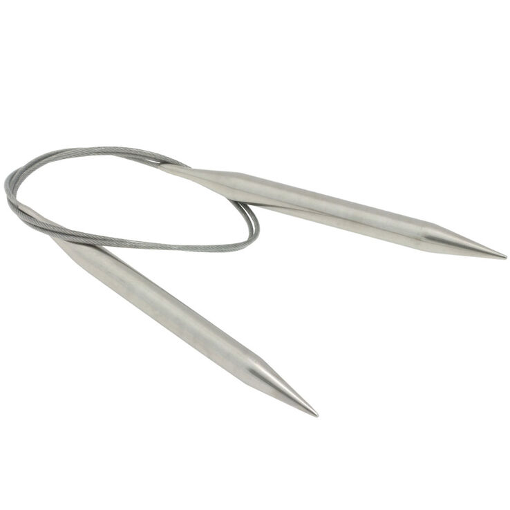 Lana Grossa Aiguille circulaire acier inoxydable N° 9,0/80cm