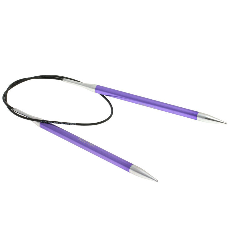 Lana Grossa Aiguille circulaire aluminium Rainbow N° 6,5/60cm