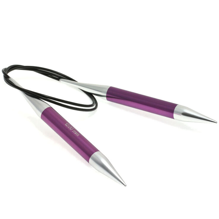 Lana Grossa Aiguille circulaire aluminium Rainbow N° 12,0/80cm