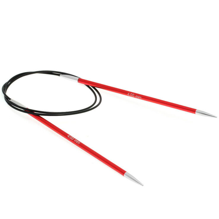Lana Grossa Aiguille circulaire aluminium Rainbow N° 4,0/80cm