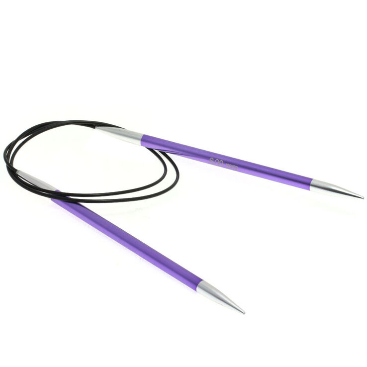 Lana Grossa Aiguille circulaire aluminium Rainbow N° 6,0/80cm