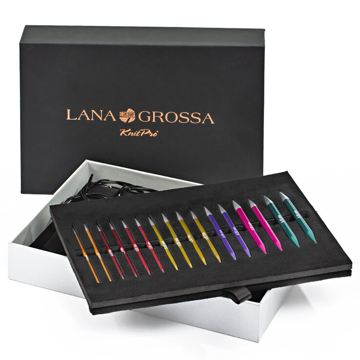 Lana Grossa  Set d'aiguille Aluminium Rainbow