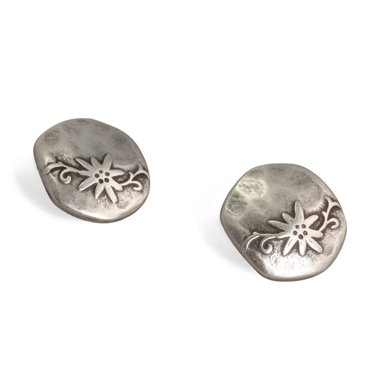 Union Knopf Bouton métallique avec œillet 28 mm | 83-argent vieux