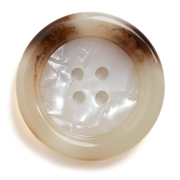 Lana Grossa Bouton 4 trous 28mm | 16-crème