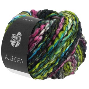 Lana Grossa ALLEGRA | 16-cyclamen/pistache/turquoise/vert noir/gris clair/marine