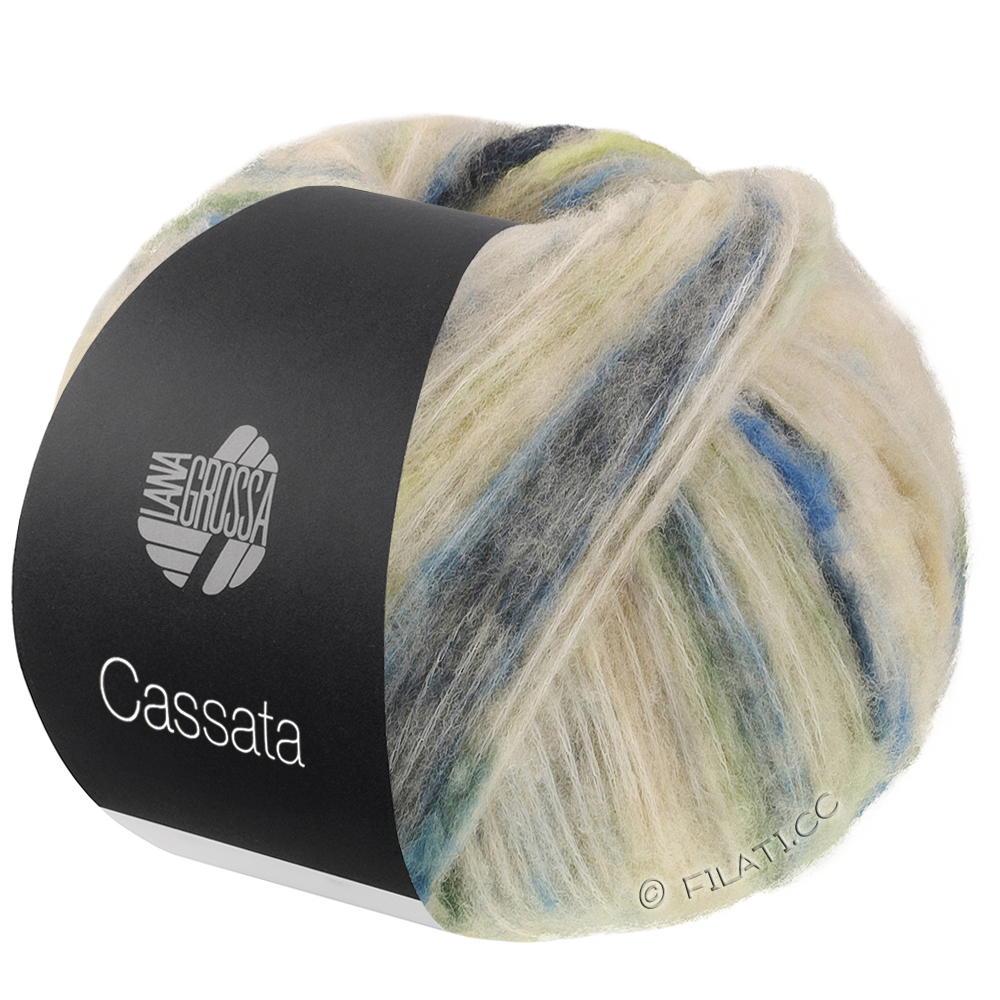Lana Grossa CASSATA | 15-jaune pâle/vert mai/gris vert/bleu/jaune sable