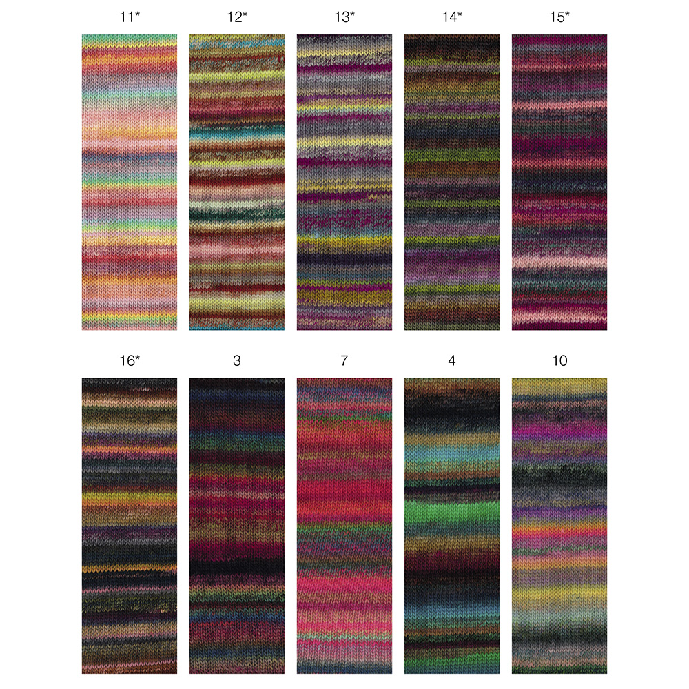 Laine Mérinos Colorissimo Lana Grossa - 100% Laine Extrafine - 300 M / 100 G - Tricot Et Crochet - Coloris 213 - 6