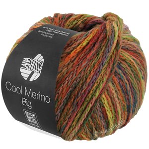 Lana Grossa COOL MERINO Big Color | 405-olive clair/rouille/vert jaune/rose/terre cuite/gris vert/vert foncé