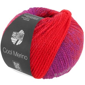 Lana Grossa COOL MERINO Dégradé | 306-violet rouge/rouge foncé/rouge