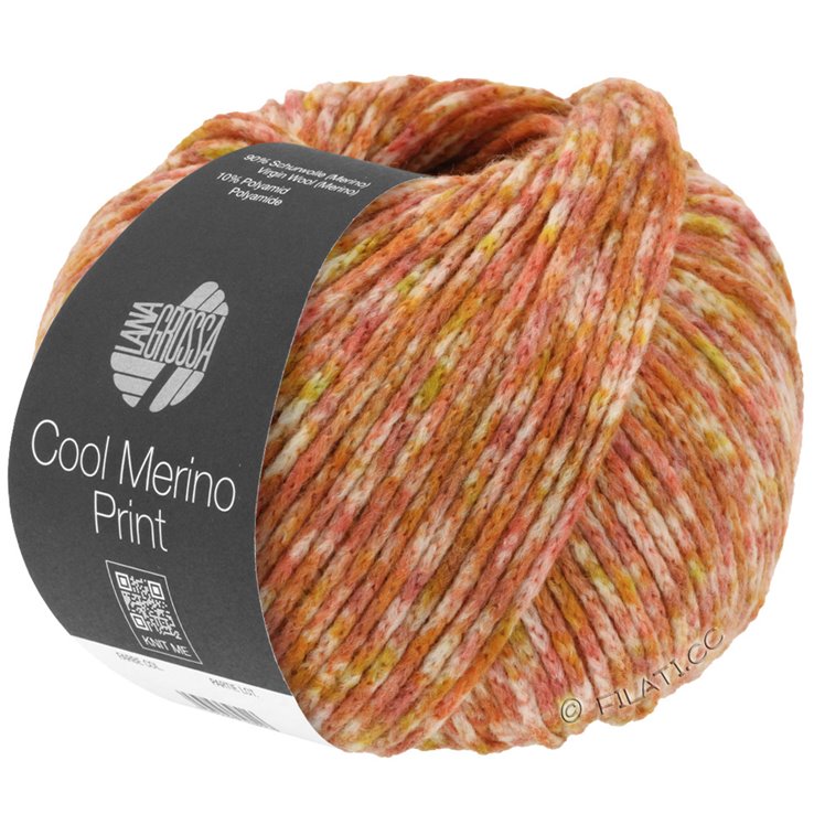 Lana Grossa COOL MERINO Print | 109-beige/rouille/moutarde/terre cuite