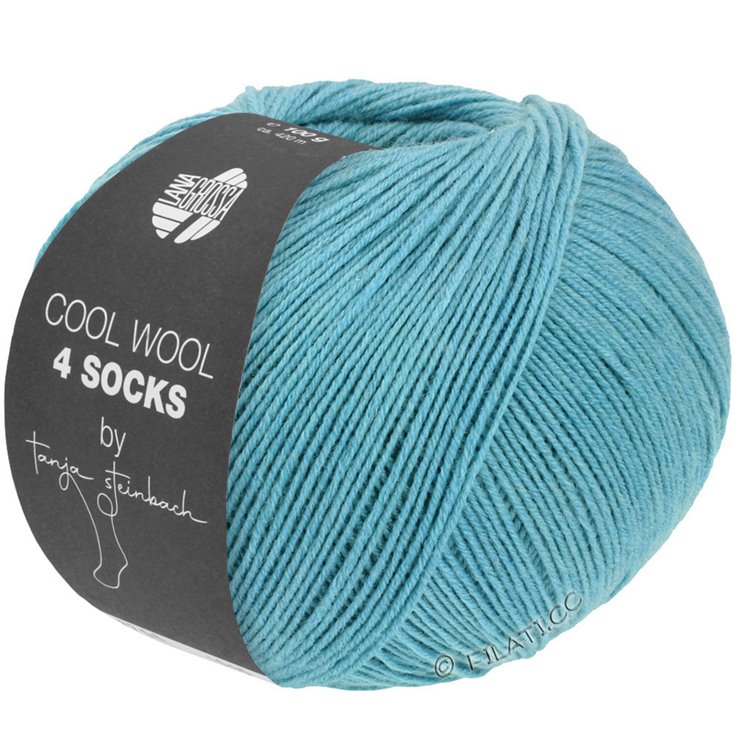 Lana Grossa COOL WOOL 4 SOCKS | 7703-turquoise