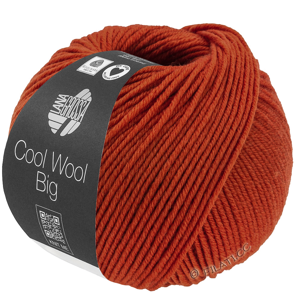 Lana Grossa COOL WOOL Big  Uni/Melange | 1042-brun de cannelle