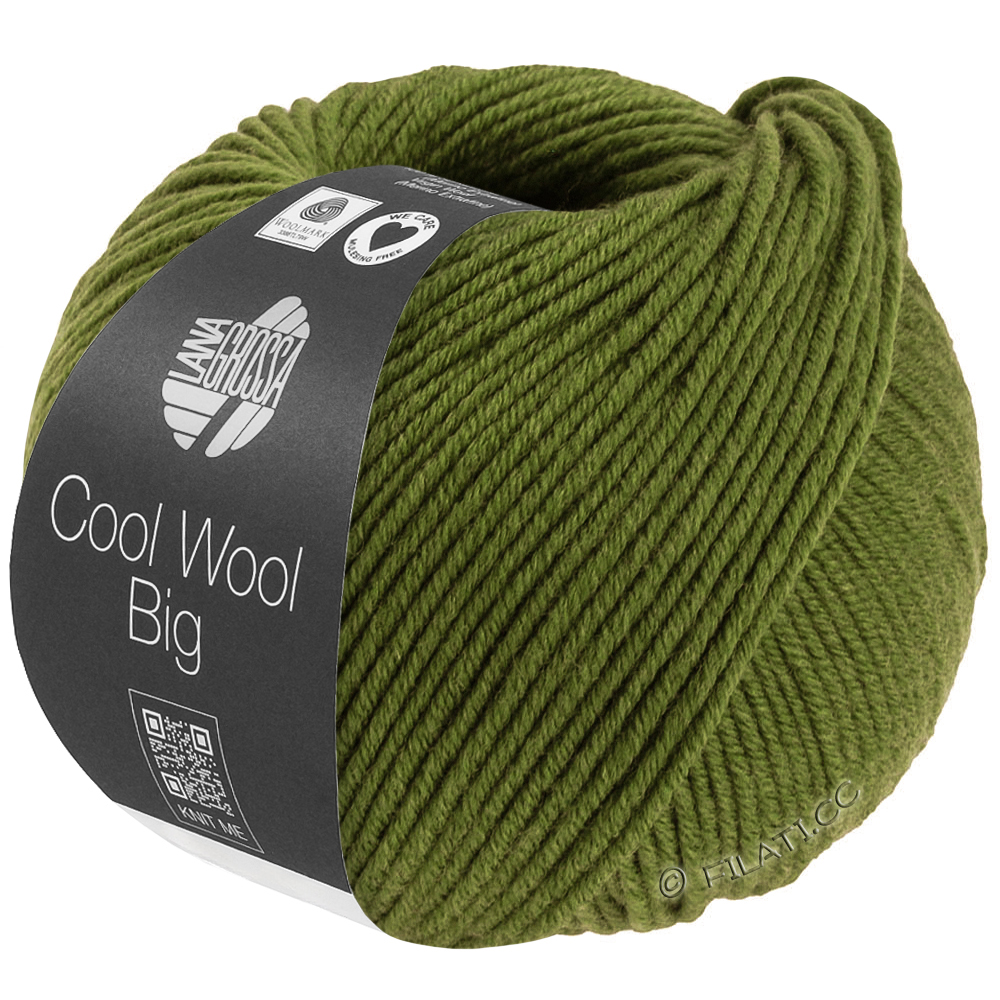 Lana Grossa COOL WOOL Big Mélange (We Care) | 1706-olive chiné