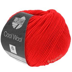 Lana Grossa COOL WOOL   Uni/Melange/Neon | 0417-rouge lumineux