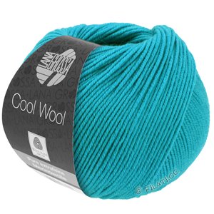 Lana Grossa COOL WOOL   Uni/Melange/Neon | 0502-bleu turquoise