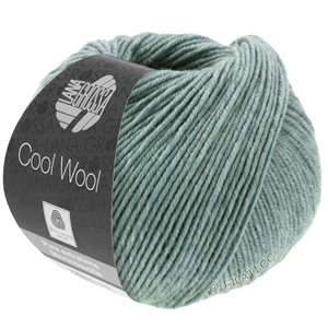 Lana Grossa COOL WOOL   Uni/Melange/Neon | 7132-gris vert chiné