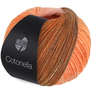 Lana Grossa COTONELLA | 06-abricot/orange saumon/orange/vert jaune/vert foncé/vert noir/brun noisette