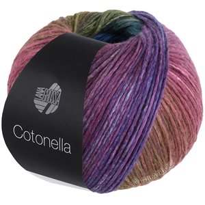 Lana Grossa COTONELLA | 08-vert mousse/vert bleu/vert noir/olive/violet rouge/vert lac