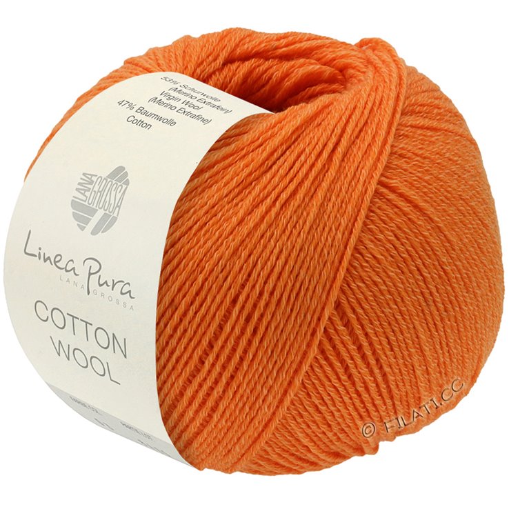 Lana Grossa COTTON WOOL (Linea Pura) | 34-orange