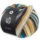 Lana Grossa CRAZY | 03-jaune pâle/jaune/gris foncé/gris clair/vert foncé/coquille