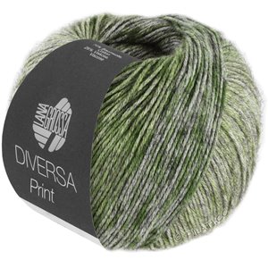 Lana Grossa DIVERSA PRINT | 107-olive/vert/vert jaune/forêt verte/gris vert