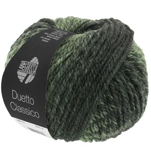 Lana Grossa DUETTO CLASSICO | 08-vert réséda/vert mousse/vert noir