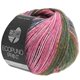 Lana Grossa ECOPUNO Print | 202-pétrole/rose vif/orange/vert foncé/gris vert