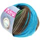 Lana Grossa FELTRO Print | 0376-turquoise/brun gris/gris vert/gris foncé