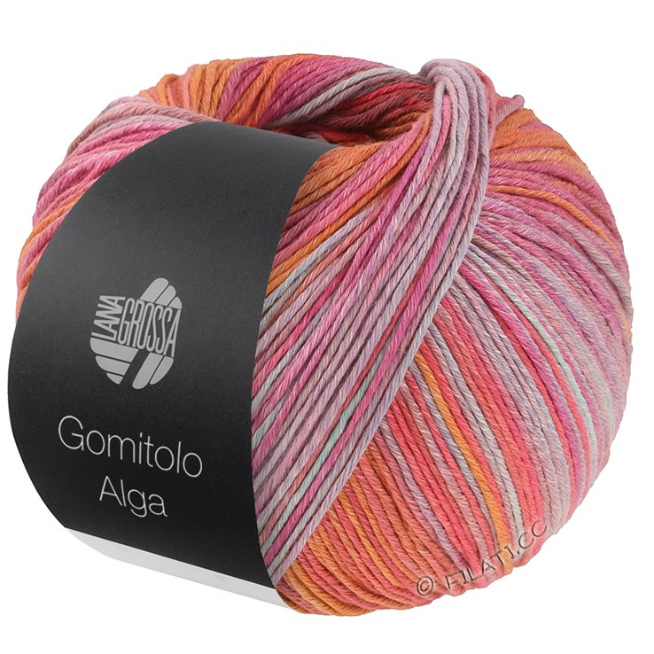 Lana Grossa GOMITOLO ALGA | 2021-rouge/orange/fuchsia/menthe/mûre/gris