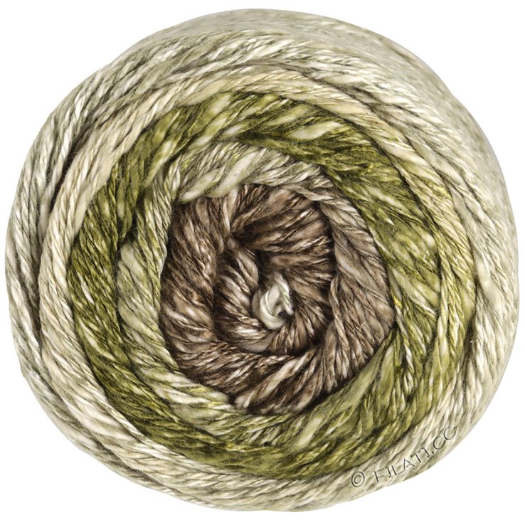 Lana Grossa GOMITOLO COLLINA | 1020-beige gris/olive foncé/taupe/brun gris