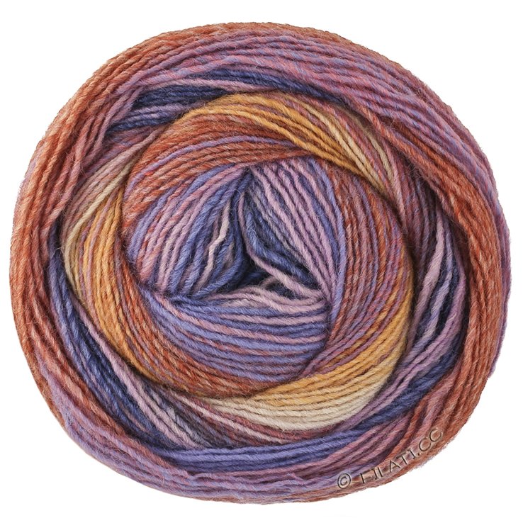 Lana Grossa GOMITOLO MODO | 621-mauve/lilas/bleu/bleu foncé/bois de rose/beige/ocre/nougat/brun/gris bleu/gris clair/gris foncé