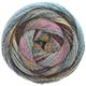 Lana Grossa GOMITOLO MOLTO | 610-orange/gris clair/gris foncé/violet bleu/rose vif/jean