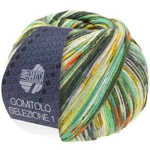 Lana Grossa GOMITOLO SELEZIONE 1 | 1003-vert clair/jaune/émeraude/olive/gris/orange/vert mousse/vert foncé