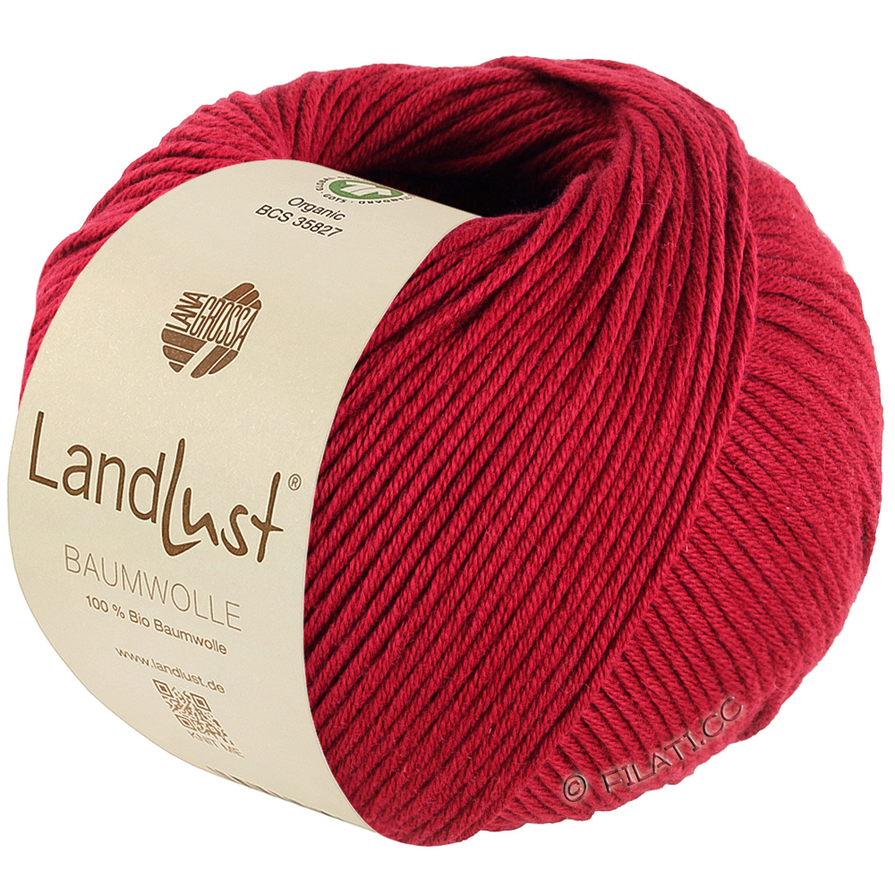 Lana Grossa LANDLUST BAUMWOLLE (GOTS) | 34-rouge cerise