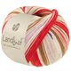 Lana Grossa LANDLUST DIE SOCKENWOLLE | 725-rouge oriental/rouge fraise/écru/brun/rose/lilas/beige clair/bleu foncé rayé