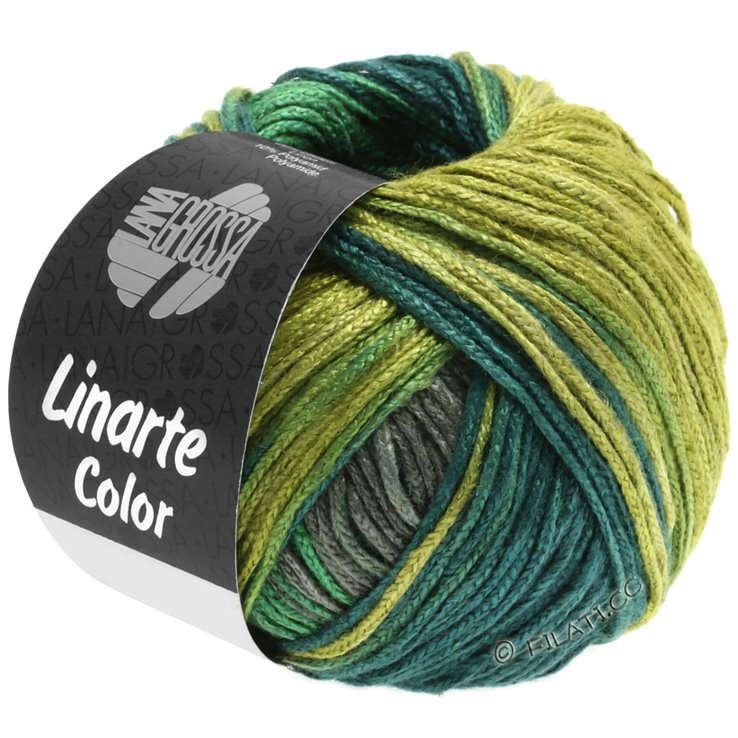 Lana Grossa LINARTE Color | 205-olive/vert/pétrole/graphite