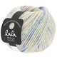 Lana Grossa LOVELY COTTON Inserto (lala BERLIN) | 109-écru/bleu pigeon/bleu clair