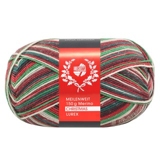 Lana Grossa MEILENWEIT 6-FACH 150g Merino Christmas Lurex