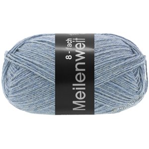Lana Grossa MEILENWEIT 8-FACH 150g Uni | 9659-bleu gris