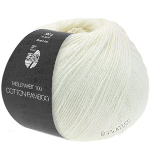 Lana Grossa MEILENWEIT 100g Cotton Bamboo | 09-blanc