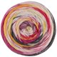Lana Grossa MEILENWEIT 100g DUSK | 6211-violet/écru/rouge/jaune/orange/fuchsia/gris foncé