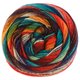 Lana Grossa MEILENWEIT 100g Fontana | 5451-olive/émeraude/violet foncé/taupe/brun gris/brun foncé/bleu turquoise/rouge rouille/orange/jade/rouge