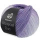 Lana Grossa MEILENWEIT 100g Woolycell Duo | 6004-violet rouge/violet gris/jean