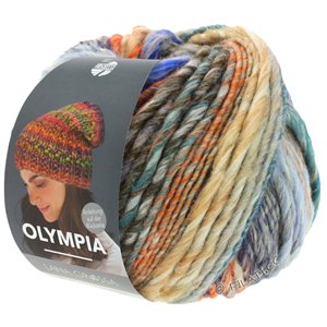Lana Grossa OLYMPIA Classic | 100-gris clair/gris foncé/bleu gris/bleu clair/royal/orange/pétrole