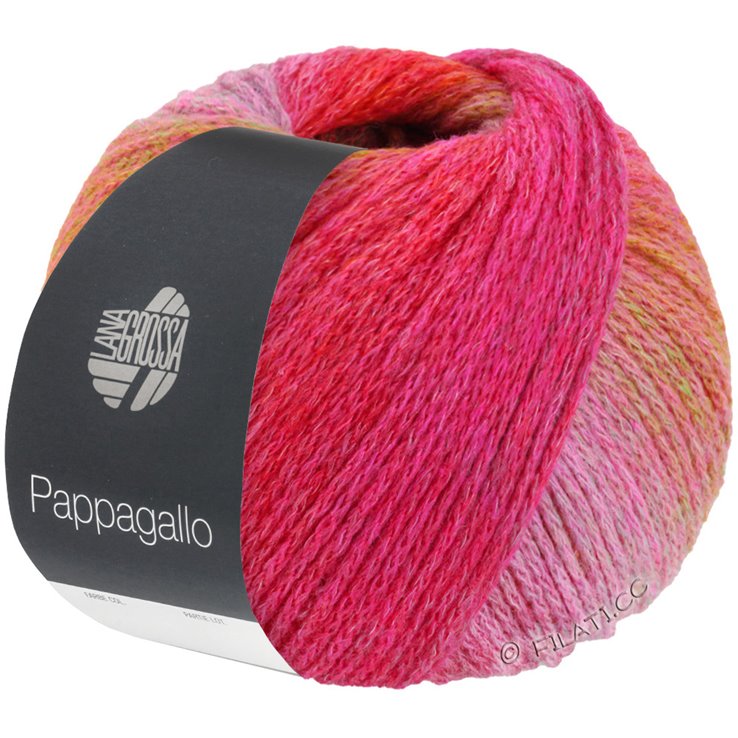 Lana Grossa PAPPAGALLO | 11-rose vif/rouge brun/corail/framboise