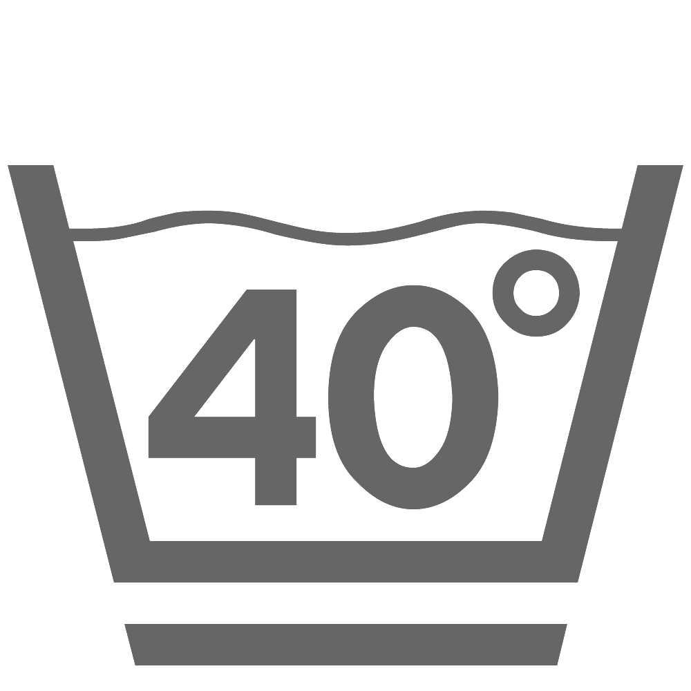 Lavage 40°C (doucement)