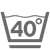 Lavage 40°C (doucement) Lavage 40°C (doucement)